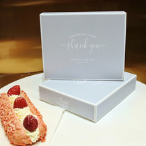 Cake knife and fork box Knife and fork set carton Birthday cake tableware packaging box Long knife and fork plate square packaging box