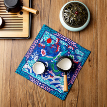 Chinese style Phoenix Buzi embroidery tea mat court wind tea mat anti-hot insulation mat abroad to send foreigners gifts