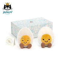 UK JELlYCAT Fun Fun Water Cooking Egg Gift Box Paparazzi Cute Plush Toy Delivery Courtesy