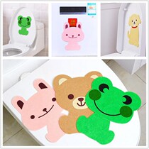 Shake-in-style Toilet Deodorant LOVELY CARTOON BATHROOM WITH STICKUP PAD FELT TOILET DECORATE STICKLER STINK