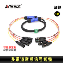 Taiwan Sunrise multi-channel concert signal extension cable Canon audio and video cable 4 XLR balance