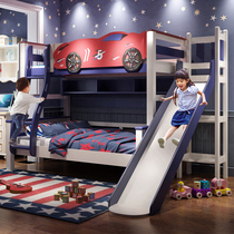Childrens bunk bunk bed Girl boy mother and child Solid wood space-saving furniture combination bed multi-function set