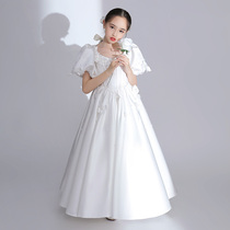 Girls dress high-end childrens birthday princess dress foreign flower girl girl host piano performance costume