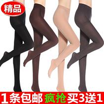 Autumn and winter padded velvet pantyhose spring and autumn women velvet anti-hook stockings black medium-thick bottoming socks plus size