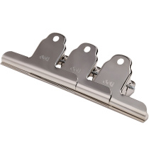 Dili ticket clip 9532 9533 mountain shaped iron ticket clip wide 102mm 76mm drawing clip stainless steel clip