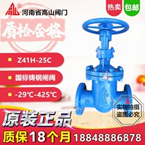 Alpine cast steel gate valve Z41H-25C national standard high temperature wedge gate valve steam heat transfer oil flange gate valve DN40