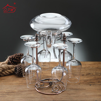 Household red wine cup holder upside down goblet rack hanging creative wine decoration European style wine set