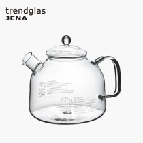 German Trendglas Jena straight fire teapot high temperature glass kettle fruit bubble teapot filter