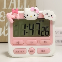 Badminton red good-looking Kitty cat time management timer cartoon cute girl heart to do topic cooking timing