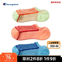 (3 pairs) Champion champion socks official website new autumn men and women contrast trend boat socks socks