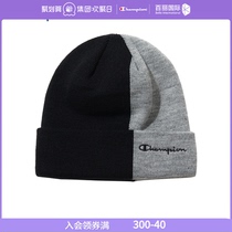 Champion champions 21 years of autumn new men and women with the same style couple embroidery grass color stitching knit hat
