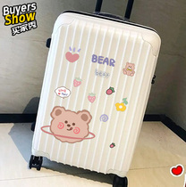 12 ins net red new bear bubble bear Korean cute girl luggage sticker waterproof without leaving glue
