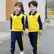Kindergarten garden clothes spring and autumn Primary School students Chinese school uniforms children Tang clothes modified autumn school uniforms Hanfu suits