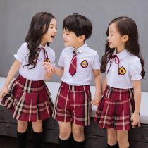 Elementary School School Uniforms Graduation Photo Class Clothes Kindergarten Garden Clothes 61 Children Performance Costume Poetry Recitation Summer