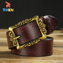 roeh childrens belt boy gown gown calf leather pin buckle strap little boy suit CUHK boy performance leisure belt