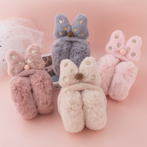 Childrens earmuffs warm plush winter Girls cute boys Girls cold-proof earmuffs
