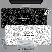  Sesame Street Kaws super rat standard pad Tide brand graffiti game table pad Oversized computer keyboard pad Gaming ins wind thickened non-slip desk pad can be customized for men and women personality desk pad