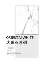 Nobel ceramic tile full cast glaze Marble living room floor tile Simple modern spray white RK97001 Actually home