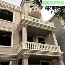 New cast-in-place European cement thick plastic steel mold villa balcony railing longevity peach bottle column exterior wall relief board