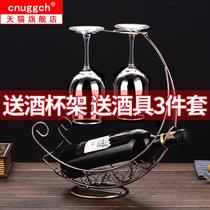 European-style wine glass crystal cup Luxury Large pair set home lead-free crystal cup wine wine set