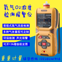 Portable pump suction oxygen O2 concentration tester handheld pipeline oxygen content detection analyzer oxygen meter