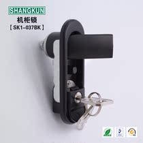 Shangkun SK1-037BK zinc alloy black door lock power box control box chassis cabinet bounce lock plane lock