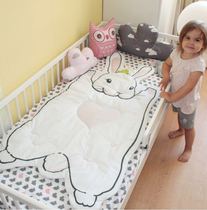ins explosive love rabbit raccoon game pad childrens room baby baby crawling pad childrens game blanket mat