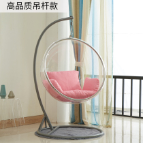 Net Red Space Bubble Chair Princess Transparent Glass Hemisphere Hanging Basket Indoor Space Chair Home Balcony Swing Hanging