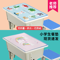 Cartoon cute baby placemat childrens first grade table mat lunch heat insulation primary school student table mat waterproof folding