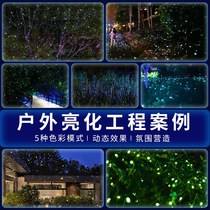 Firefly laser light outdoor dynamic projection waterproof lighting project landscape garden park scenic spot stage star light gypsophila indoor living room bedroom creative decoration laser light atmosphere light
