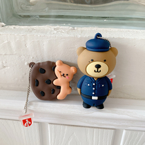 Creative biscuit bear USB cute 128g Doll Girl heart cartoon USB animal large capacity personality customization