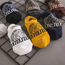 Socks Male Deodorant Suction sweat Spring Summer Thin Section Short Barrel Boat Socks Ins Low Bunch Korean version Fashion mens socks Chains