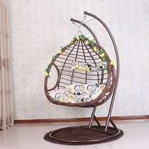 Net red hanging chair Double hanging basket rattan chair Living room Hammock swing Lazy household hanging orchid chair Balcony adult cradle chair
