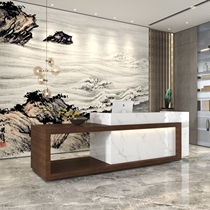 Company front desk Simple modern cashier Bar Beauty salon Hotel Sales Department Office Reception counter customization