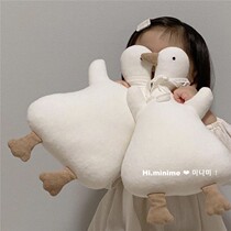 Korean train INS wind plush toy small duck puck paparazzi sleeping with pillow girl children accompanied by sleeping doll to appease cloth dolls
