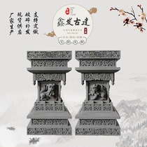 Brick-sculpted antique-head brick carved Chinese-style courtyard doorway decorated with four-in-a-courtyard door head-head Squatted Brick Sculptor direct sale