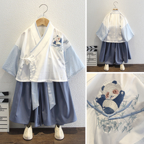 Childrens clothing boy Hanfu Chinese style super Fairy Spring and Autumn suit 2021 new baby boy Mid-Autumn Festival Tang costume ancient style