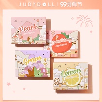 Judydoll orange fruit plate paradise fragrance eye shadow plate high gloss blush portable with student novice official