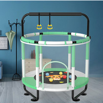 Childrens trampoline home indoor foldable anti-rollover protective net pad toddler jumping bed small Bouncing bed