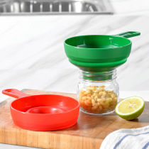 PP plastic foldable wide mouth funnel Jam funnel Large diameter cereal sugar filling funnel Oil funnel