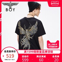 boylondon flagship 2021 Autumn New tidal beast bronzing printing short sleeve T-shirt mens T-shirt female 600802