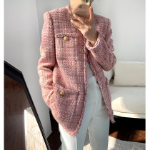 Small fragrant wind jacket womens autumn temperament leisure fashion celebrity temperament French coat early autumn 2021 New Women