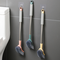 Toilet brush light and luxurious home long handle No dead angle washing toilet brush toilet wall-mounted soft hair cleaver clean toilet deity