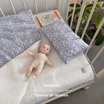 monbebe Korea imported bedding baby kindergarten floral air conditioner quilt cover pillowcase mattress spring summer autumn