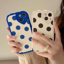 Japanese and Korean ins Simple wave point for iPhone13 Apple 11 phone case 12Pro max Silicone x xr female 7p