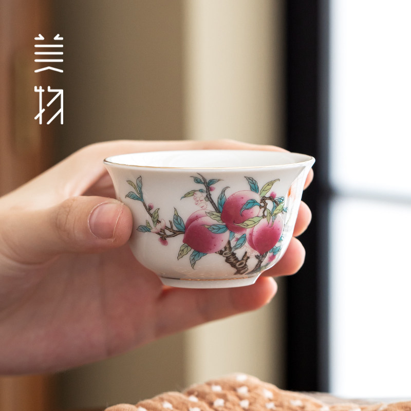 中古 「同治年製」款 粉彩 九桃二福文 馬蹄杯 一対 茶杯 煎茶碗 CL0057 九桃五福杯-九桃五福杯促销价格、九桃五福杯品牌- 淘宝