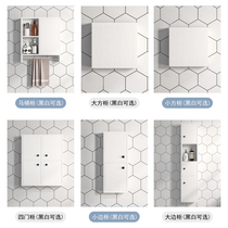 Wall-mounted bathroom side cabinet waterproof toilet side cabinet toilet narrow cabinet toilet storage rack hanging cabinet locker