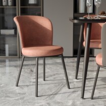 Nordic Dining Chair Casual Light Lavish Chair Home Tech Cloth Modern brief stool backrest in talks for hotel dining table and chairs