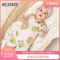  Milkbarn spring and autumn pure cotton newborn baby romper and monk clothes Childrens clothing Newborn baby 0-3 months bottoming underwear
