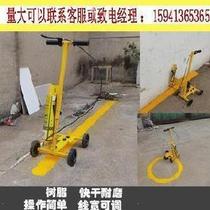 Painting line paint factory area zebra crossing paint road marking paint ground wire training drawing car yellow factory running outdoor